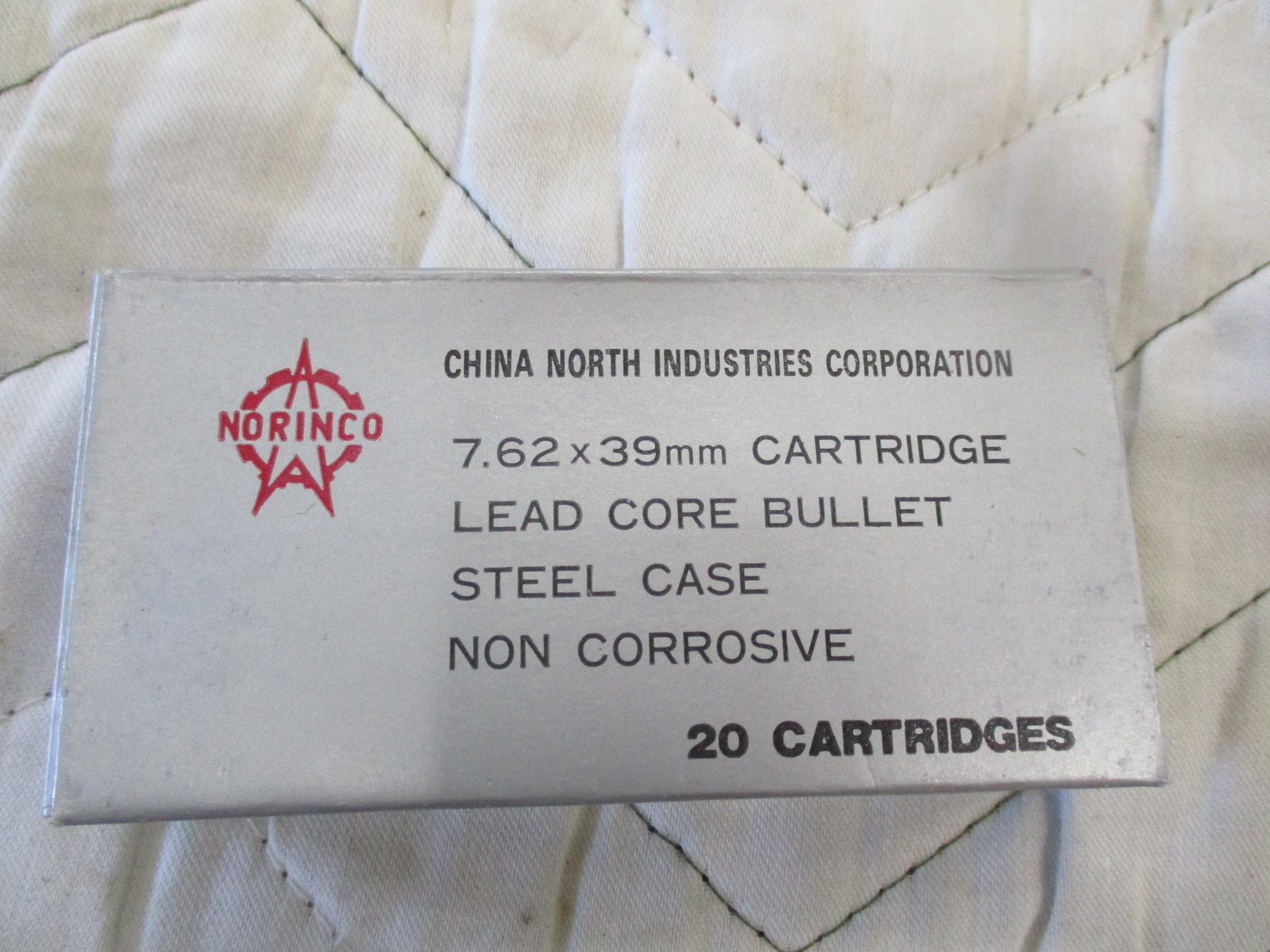 11 Full boxes of Norinco 7.62 x 39 Mm ammo