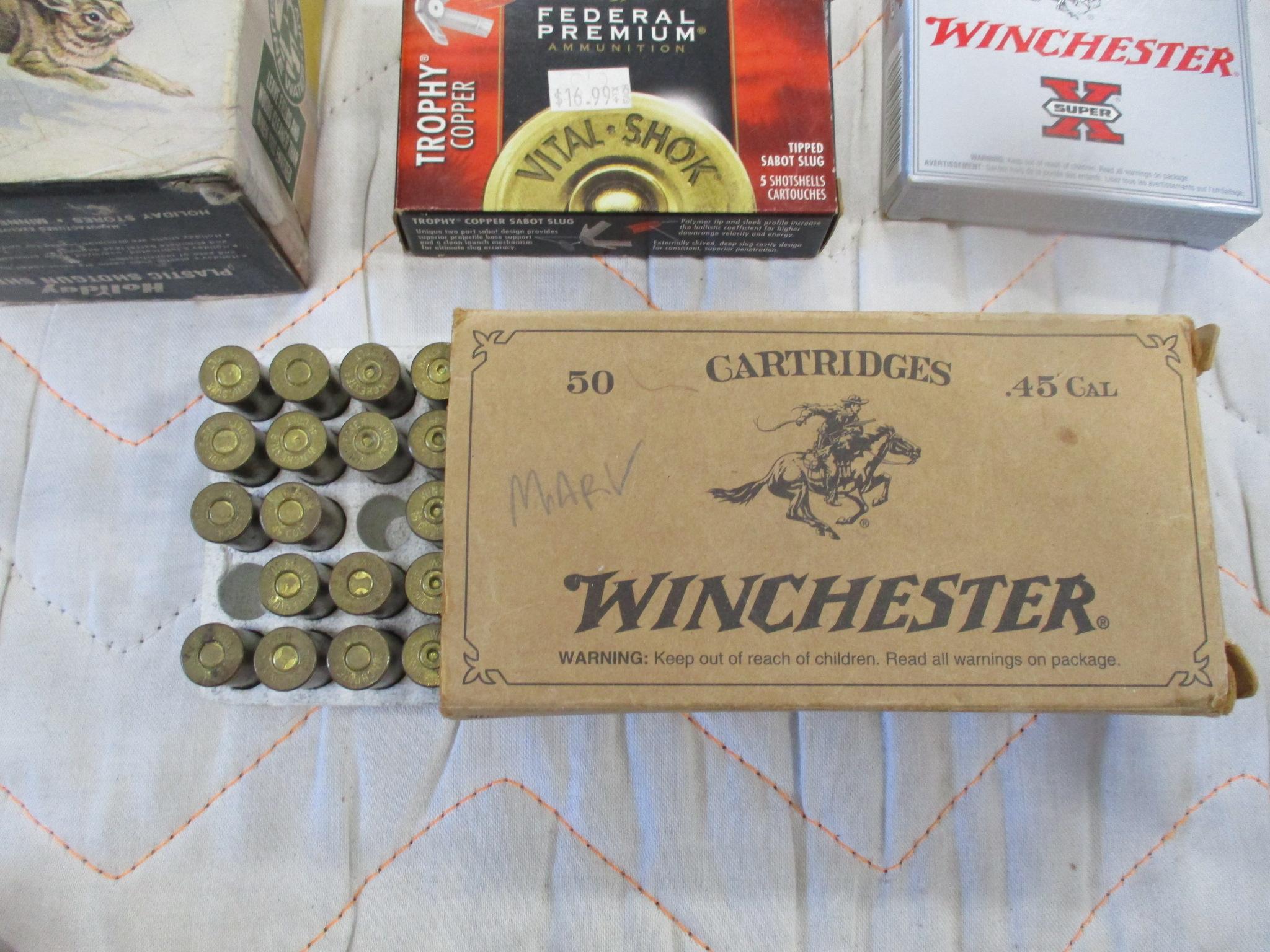 Winchester 50 Cal, 12 & 20 Ga. ammo