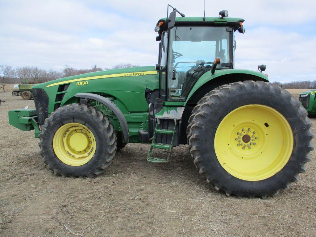 2008 John Deere 8330 MFWD, PS, 9,044 Hrs. cab, AC, heat, radio, 3pt. quick hitch, 4 Hyd, PTO 540 &