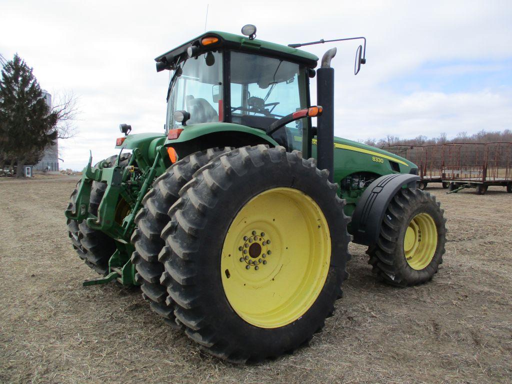 2008 John Deere 8330 MFWD, PS, 9,044 Hrs. cab, AC, heat, radio, 3pt. quick hitch, 4 Hyd, PTO 540 &