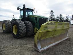 Combination of John deere 9630 w/Degelman 7900, 18' 6 way blade