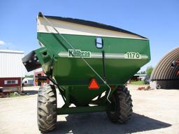 Kil Bros 1170 Grain cart, roll tarp, 24.5-32 tires