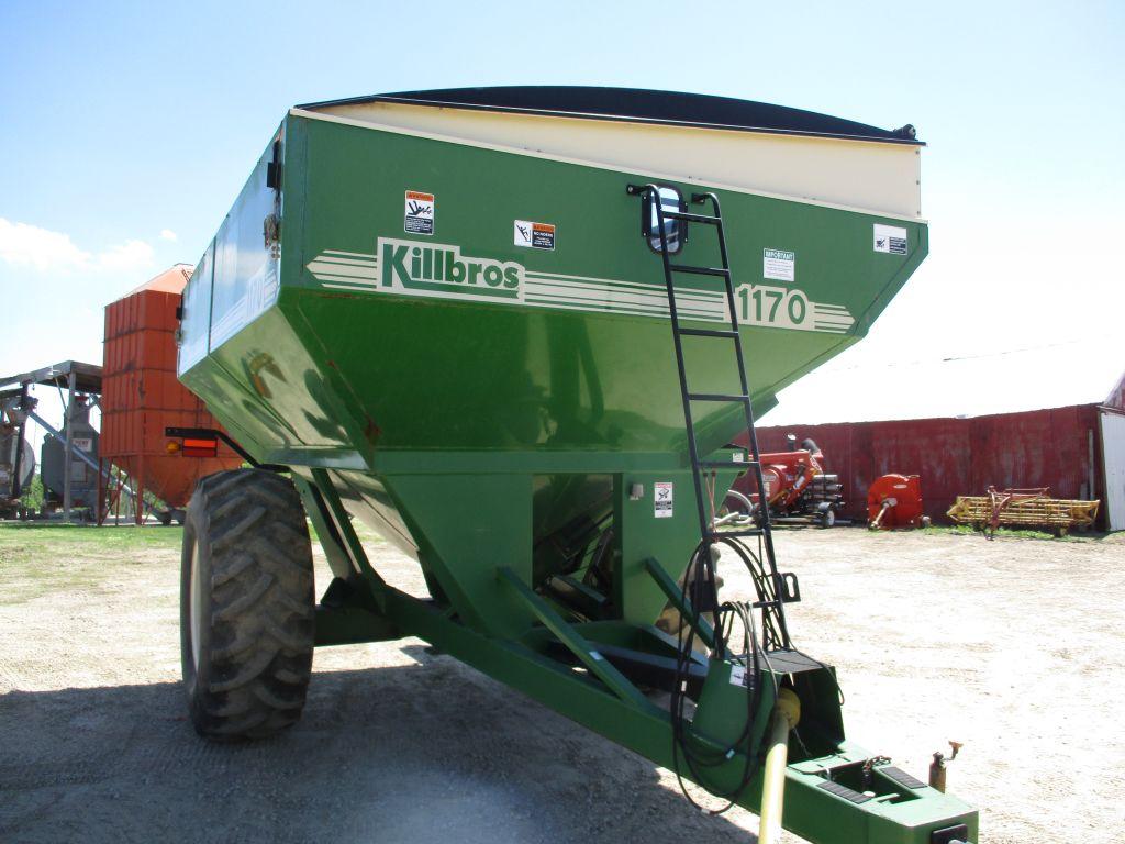 Kil Bros 1170 Grain cart, roll tarp, 24.5-32 tires