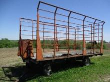 Meyer 9' x 16" metal bale wagon