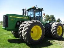 John Deere 9520 4WD, 8,238 Hrs. showing, New motor @ 5,400 Hrs. 4 Hyd, Hyd PTO, 710/70R 42 duals