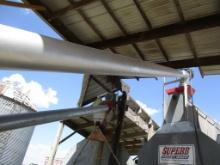 8" x 34' Auger w/10 HP elect motor, new last fall, Auger used from wet holding bin to dryer