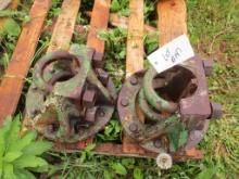 Pair of 9 bolt hubs