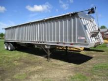 2011 Dakota Alum 38' Hopper bottom trailer, 66" sides, Ag hoppers, spring ride, elect roll tarp