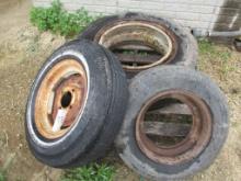 Tires, 8-15 w/4 bolt rim, 255/70R 22.5 w/rim, 7-14.5 w/rim