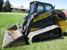 New Holland C232, 1,490 Hrs. showing, cab, AC, heat, radio, Hyd latch, ride control, 2 sp. newer