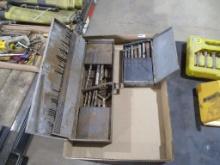 forsner bit set, assortment of drill bits