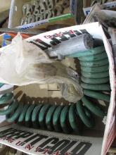 Assortment of nails and tractor electric hookup