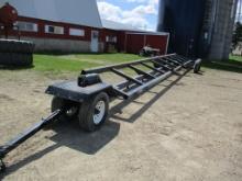 Mauer M36, 36' head trailer, tandem axle, lights