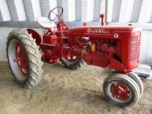 Farmall Super C, fenders, newer paint, 11.2-36 tires unable to read SN