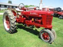 Farmall H, fenders, newer paint, 12.4-38, needs bushings in distributor, not running, SN#153822