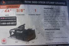 Wolverine MSG-11-44W Mini Skid Steer Stump Grapple