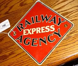Porcelain Railway Agency Express Sign