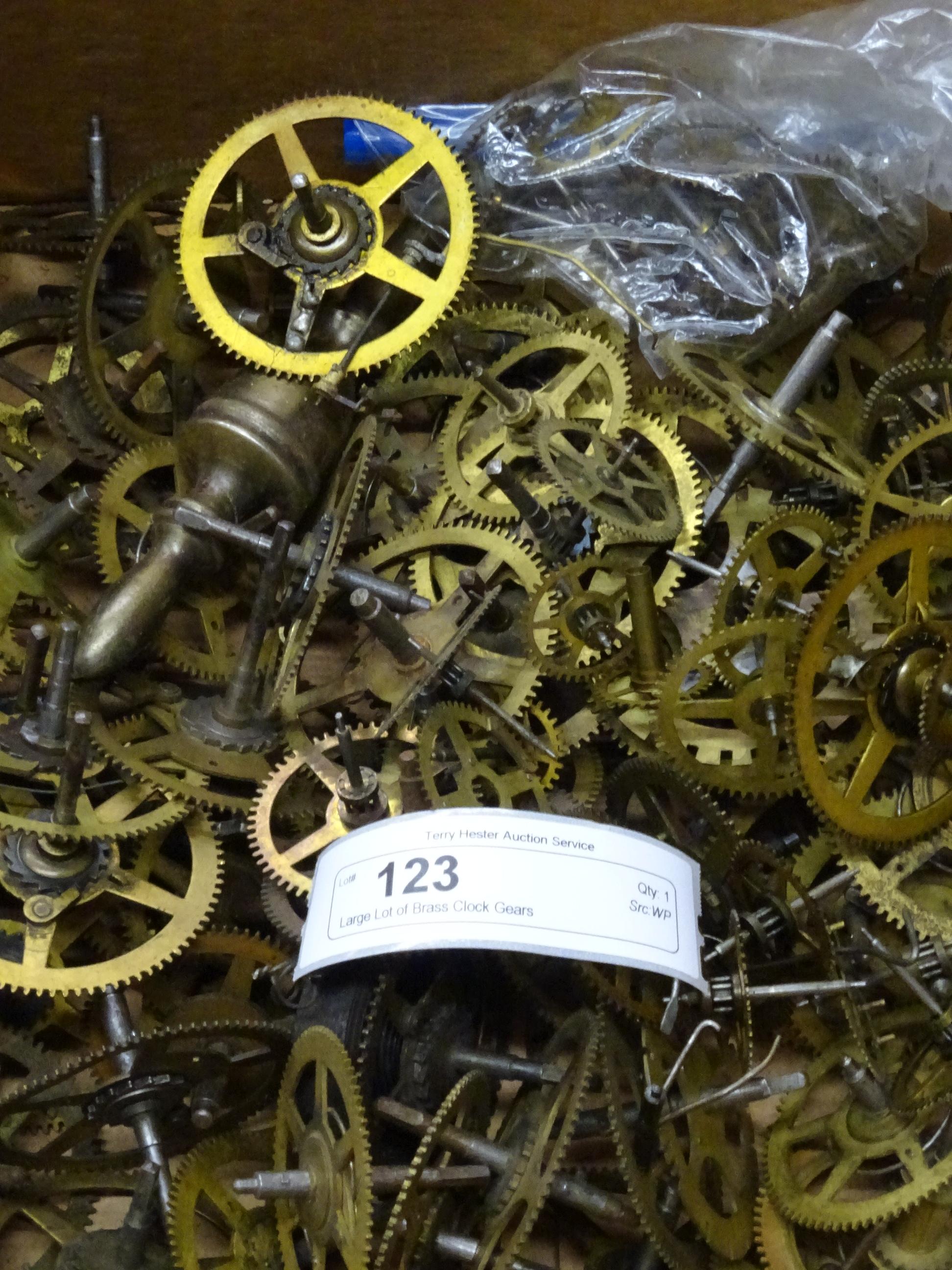 Large Lot of Brass Clock Gears