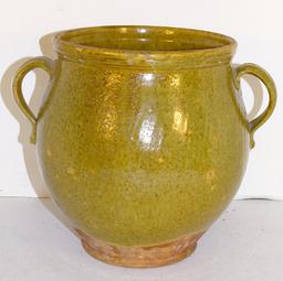 Early Double Handled Pottrery Jar