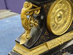 Ansonia (Rosalind) Cast Iron Mantel Clock Cherub