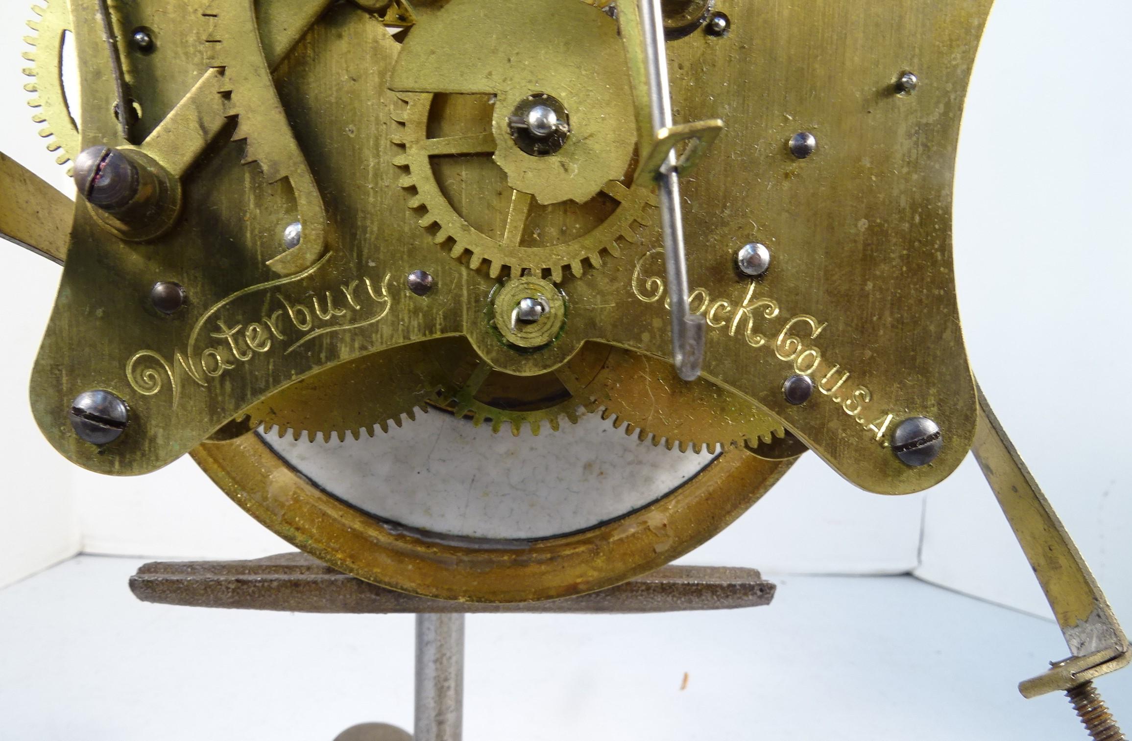 Waterbury Clock Works Porcelain Dial Beautiful