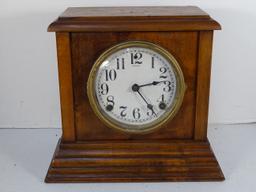 Sessions Mantel Clock 10 by 10 Oak Case
