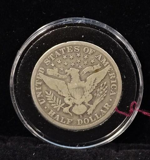 1902S Barber Half Dollar
