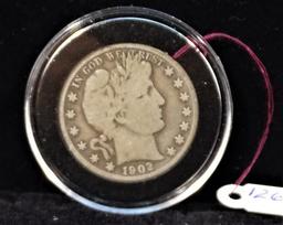 1902S Barber Half Dollar