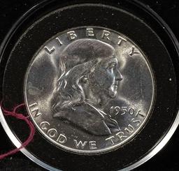 1950D Franklin Half Dollar-Nice Luster