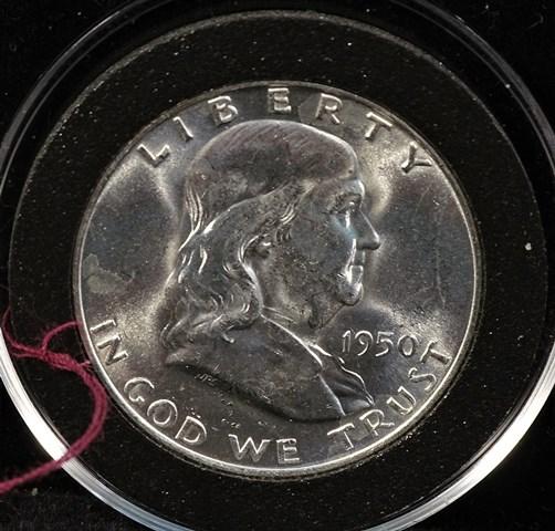 1950D Franklin Half Dollar-Nice Luster