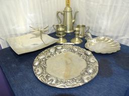 Collection of 8 Psc. of Pewter