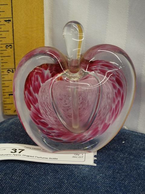 Murano Apple Shaped Perfume Bottle