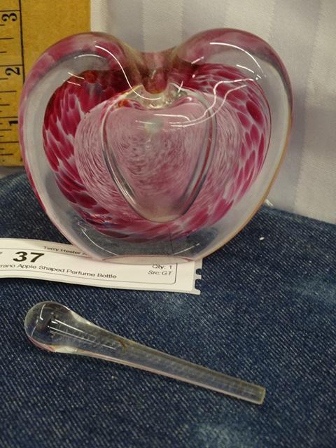 Murano Apple Shaped Perfume Bottle