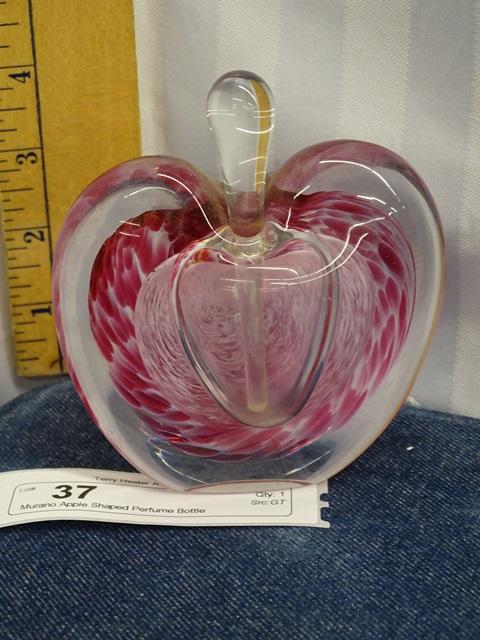 Murano Apple Shaped Perfume Bottle