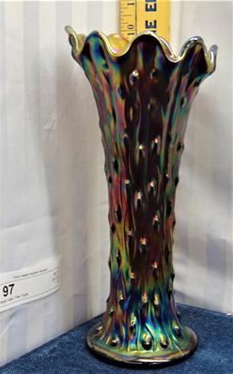 Carnival Vase Tree Trunk 10"