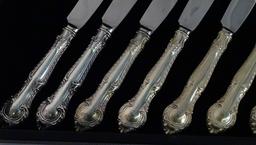 Sterling 8 Dinner Knives by Gorham weighted