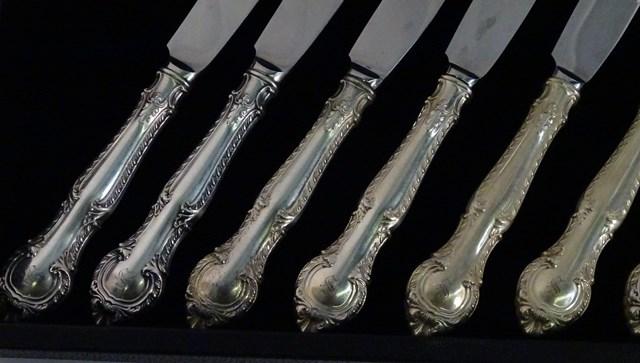 Sterling 8 Dinner Knives by Gorham weighted
