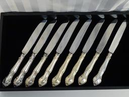 Sterling 8 Dinner Knives by Gorham weighted