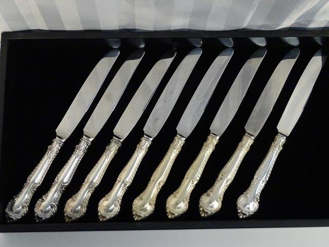Sterling 8 Dinner Knives by Gorham weighted
