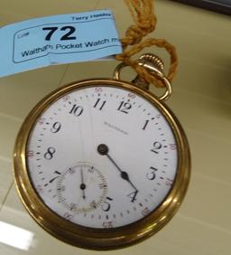 Waltham Pocket Watch missing Crystal