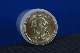 25EA 2007P UNC JOHN ADAMS DOLLARS