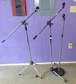 3 MIC STANDS