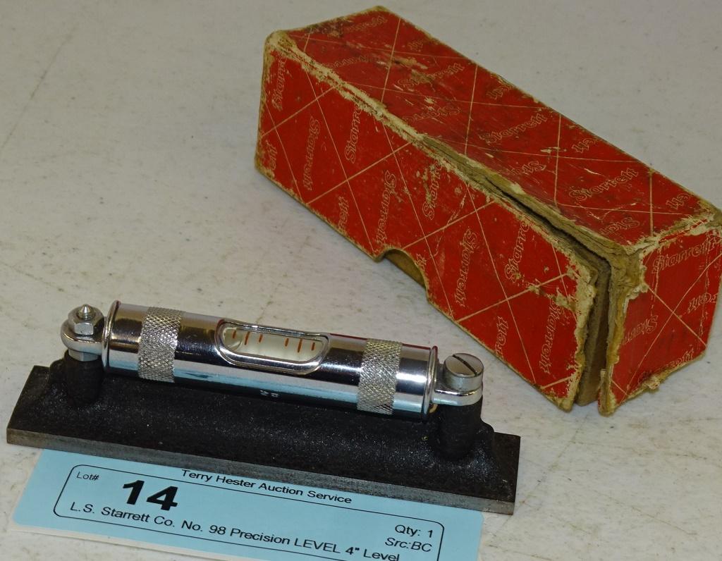 L.S. Starrett Co. No. 98 Precision LEVEL 4" Level