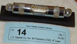 L.S. Starrett Co. No. 98 Precision LEVEL 4" Level