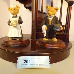 DEPATMENT 56 STAIRCASE AND TWO BEARS