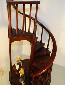 DEPATMENT 56 STAIRCASE AND TWO BEARS