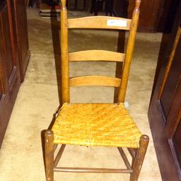 PRIMITIVE SLIPPER SHAKER STYLE CHAIR-PEGGED