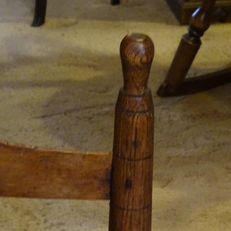 PRIMITIVE SLIPPER SHAKER STYLE CHAIR-PEGGED