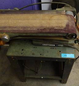 LARGE CRAFTSMAN BELT AND DISC SANDER WITH STAND