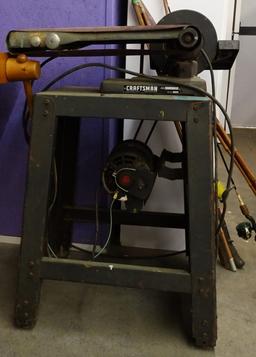 LARGE CRAFTSMAN BELT AND DISC SANDER WITH STAND
